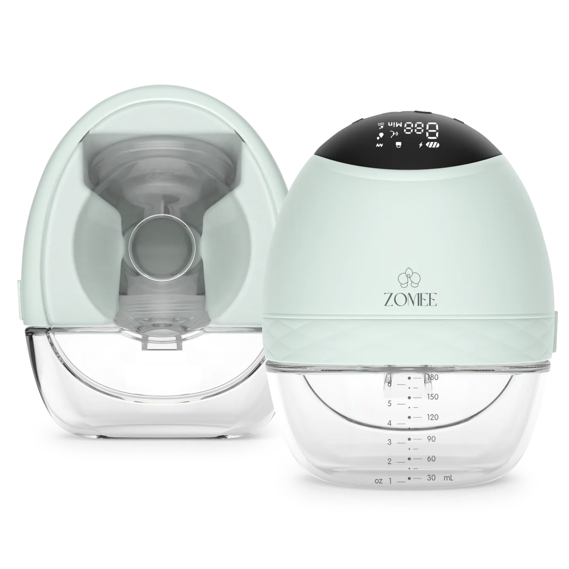 Zomee Fit double wearable breast pump set portable and rechargeable
